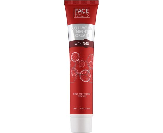 Нічний крем для шкіри обличчя з колагеном та коензимом Q10 Face Facts Collagen & Q10 Night Cream, 50 ml, фото 