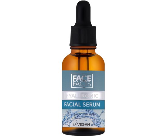 Гиалуроновая сыворотка для кожи лица Face Facts Hyaluronic Face Serum, 30 ml