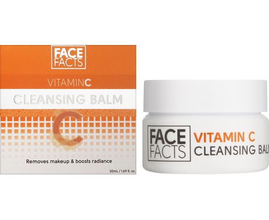 Бальзам для очищения кожи лица с витамином С Face Facts Vitamin C Cleansing Balm, 50 ml, изображение 2