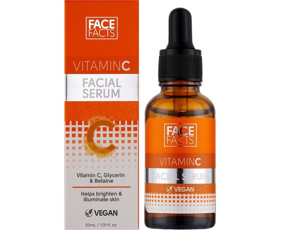 Сыворотка для кожи лица с витамином С Face Facts Vitamin C Facial Serum, 30 ml, изображение 2