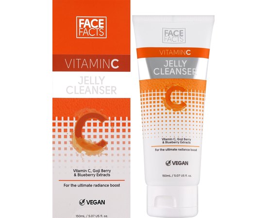 Желе для очищения кожи лица с витамином С Face Facts Vitamin C Jelly Cleanser, 150 ml, изображение 2