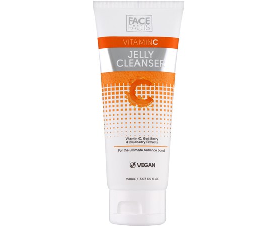 Желе для очищення шкіри обличчя  з вітаміном С Face Facts Vitamin C Jelly Cleanser, 150 ml, фото 