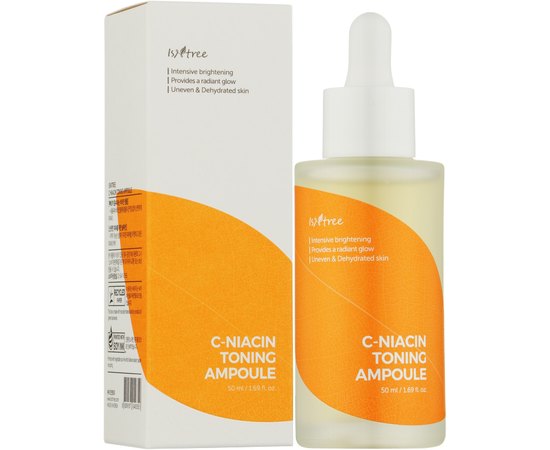 Сыворотка осветительная с витамином С и ниацинамидом Isntree C-Niacin Toning Ampoule, 50 ml, изображение 2