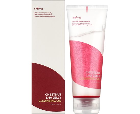 Масло гидрофильное с LHA кислотой Isntree Chestnut LHA Jelly Cleansing Oil, 150 ml, изображение 2