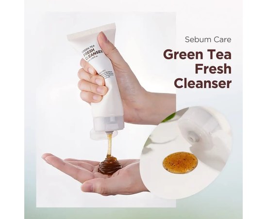 Пенка для умывания на основе зеленого чая Isntree Green Tea Fresh Cleanser ,120 ml, изображение 2