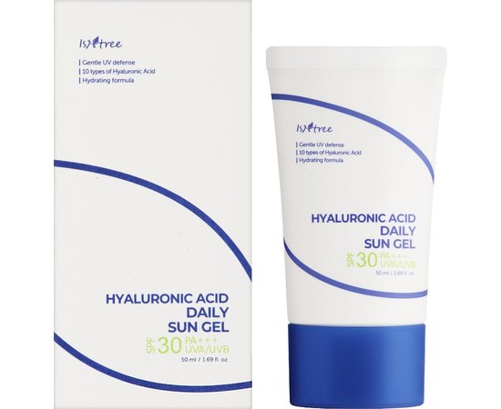 Гель солнцезащитный Isntree Hyaluronic Acid Daily Sun Gel SPF 30+ PA++++, 50 ml, изображение 2