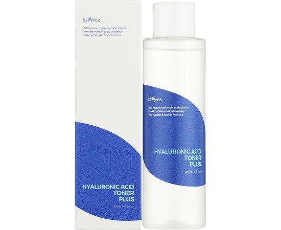 Тонер для глибокого зволоження з гіалуроновою кислотою Isntree Hyaluronic Acid Toner Plus, 200 ml, фото _ab__is.image_number.default