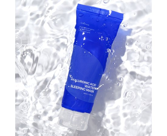 Маска ночная для глубокого увлажнения кожи Isntree Hyaluronic Acid Water Sleeping Mask, 100 ml, изображение 3