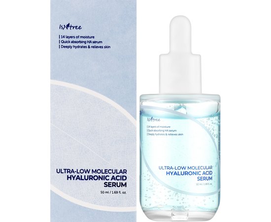 Сироватка Isntree Hyaluronic Ultra-Low Molecular Acid Serum, 50 ml, фото _ab__is.image_number.default