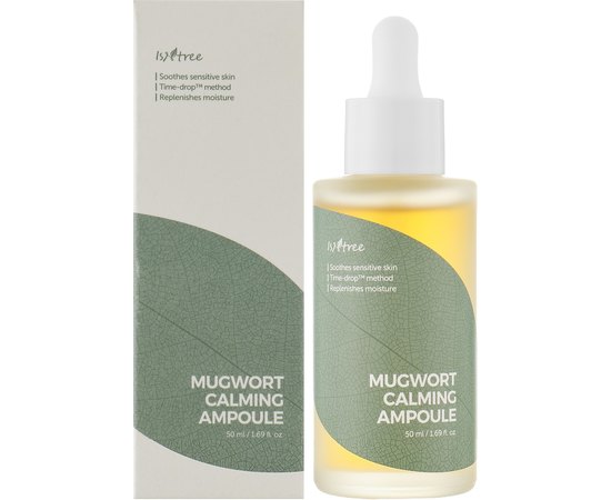 Сыворотка успокаивающая с экстрактом полыни Isntree Mugwort Calming Ampoule, 50 ml, изображение 2