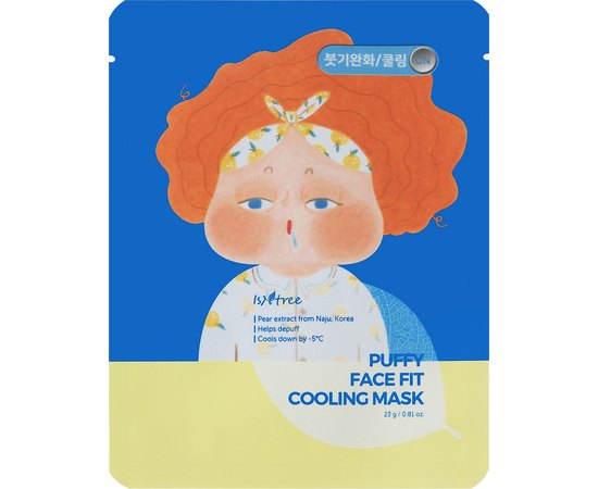 Маска тканинна з охолоджувальною дією Isntree Puffy Face Fit Cooling Mask, 1 ea, фото 