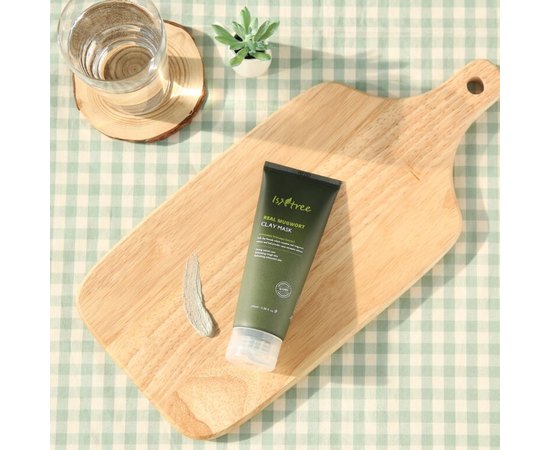 Маска глиняная очищающая с экстрактом полыни Isntree Real Mugwort Clay Mask, 100 ml, изображение 3