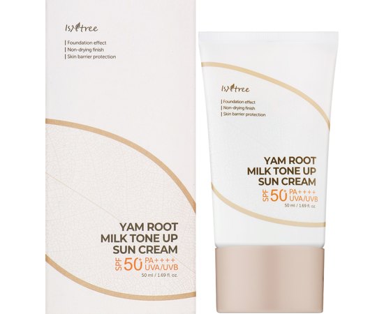 Крем сонцезахисний Isntree Yam Root Milk Tone Up Sun Cream SPF 50+ PA++++, 50 ml, фото _ab__is.image_number.default