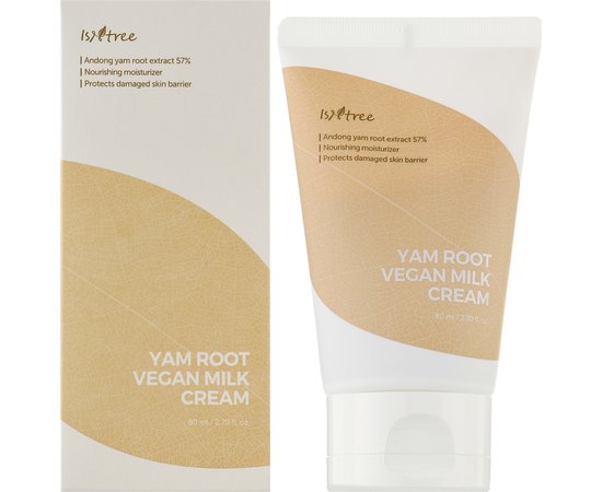 Крем зволожувальний з коренем дикого ямсу Isntree Yam Root Vegan Milk Cream, 80 ml, фото _ab__is.image_number.default