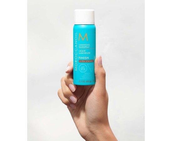 Сияющий лак для волос экстрасильной фиксации MoroccanOil Luminous Hairspray Extra Strong Finish, изображение 3