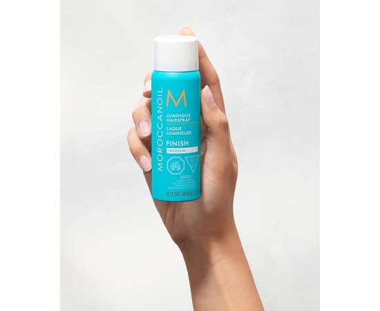 Сияющий лак для волос средней фиксации MoroccanOil Luminous Hairspray Medium Hold, изображение 3