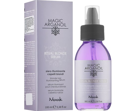 Сироватка для сяйва світлого волосся Nook Magic Arganoil Ritual Blonde Serum, 100 ml, фото 