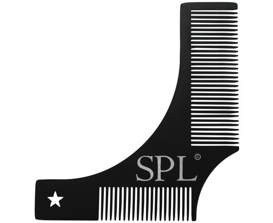 Металевий гребінець-трафарет для бороди SPL, 1201, фото 