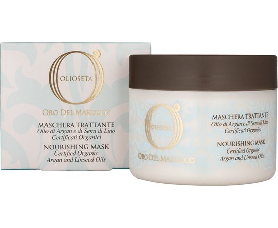Питательная маска с маслом арганы и маслом семян льна Золото Марокко Barex Olioseta Maschera Trattante Nourishing Mask