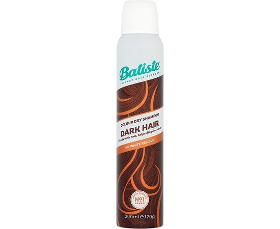 Сухий шампунь для волосся Batiste Dry Shampoo Dark and Deep Brown, 200 ml, фото 
