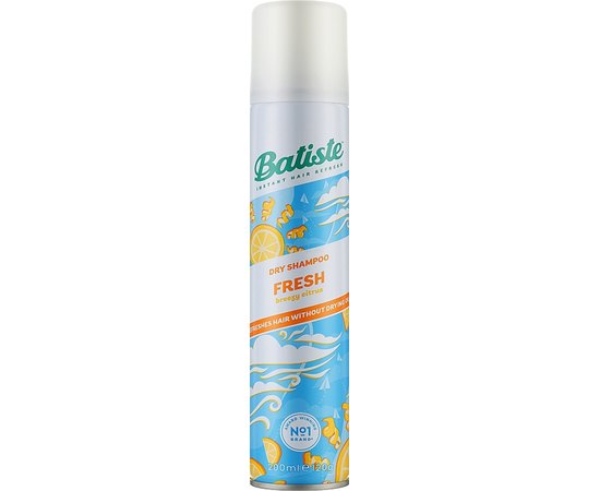 Сухий шампунь для волосся Batiste Dry Shampoo Fresh Breezy Citrus, 200 ml, фото 