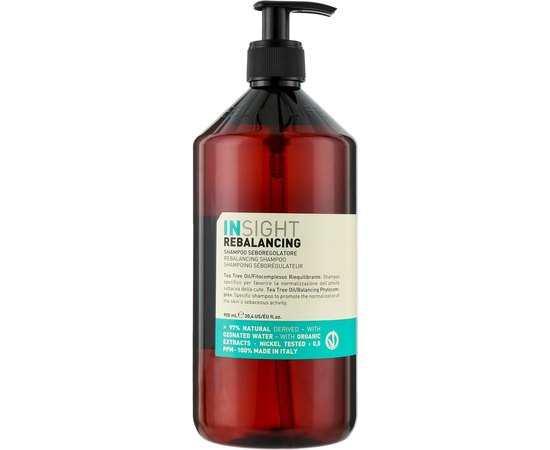 Шампунь против жирной кожи головы Insight Rebalancing Shampoo, изображение 3