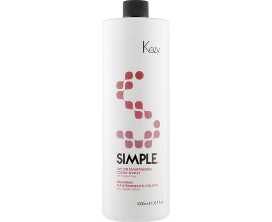 Кондиціонер для підтримки кольору фарбованого волосся Kezy Simple Color Maintaining Conditioner, 1000 ml, фото 