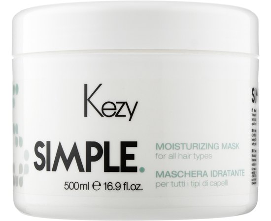 Зволожуюча маска для волосся Kezy Simple Moisturizing Mask, 500 ml, фото 