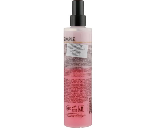 Несмываемый восстанавливающий двухфазный спрей-кондиционер Kezy Simple Restoring and Conditioning Two-Phase Spray, 250 ml, изображение 2