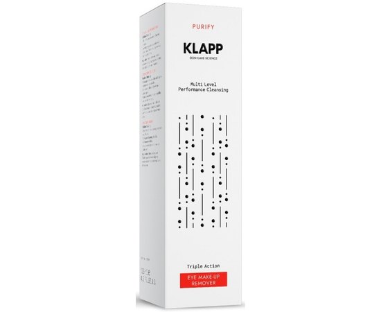 Двухфазная эмульсия для демакияжа век Klapp Triple Action Eye Make-Up Remover, 125 ml, изображение 2