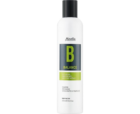 Шампунь для волосся схильного до жирності із екстрактом грейпфрута Mirella Professional B Balance Shampoo, фото 