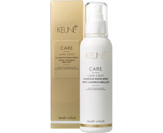 Спрей-блиск для зволоження та відновлення волосся Keune Care Lumi Coat Luminous Shine Spray, 140 ml, фото 