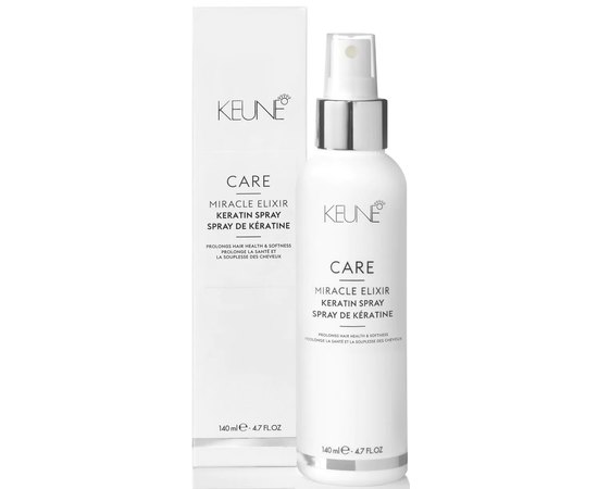 Кератиновый спрей для волос Keune Care Miracle Elixir Keratin Spray, 140 ml, изображение 2
