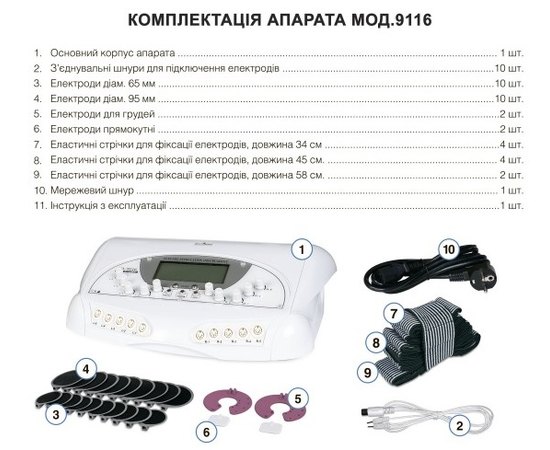 Аппарат для миостимуляции B.S. Ukraine 1B-9116, изображение 4