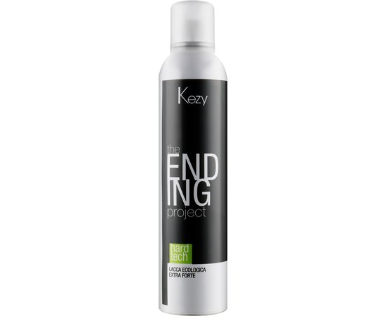 Лак для волос экстрасильной фиксации Kezy Styling Ending Project Hard Tech, 300 ml