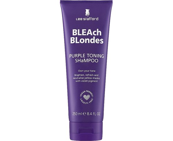 Шампунь для тонування фарбованого волосся Lee Stafford Bleach Blondes Purple Toning Shampoo, 250 ml, фото 