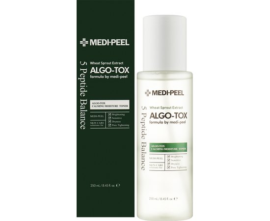 Тонер успокаивающий с ростками пшеницы Medi-Peel Algo-Tox Calming Moisture Toner, 250 ml, изображение 2