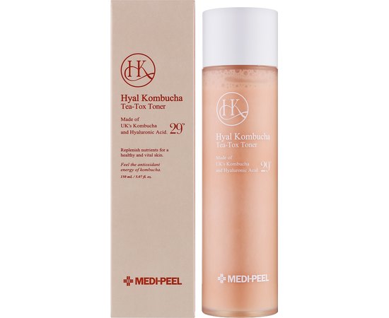 Тонер зволожувальний з комбучею та гіалуроновою кислотою Medi-Peel Hyal Kombucha Tea-Tox, 150 ml, фото _ab__is.image_number.default