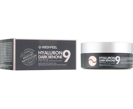 Патчи осветительные с пептидами Medi-Peel Hyaluron Dark Benone Peptide 9 Ampoule Eye Patch, 60 ea, изображение 2