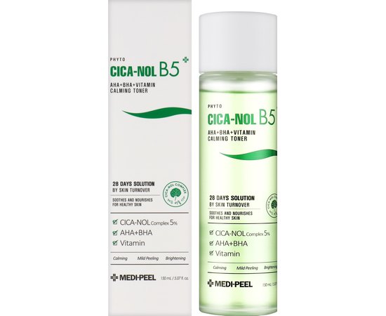 Тонер відновлювальний з кислотами Medi-Peel Phyto Cica-Nol B5 AHA BHA Vitamin Calming Toner, 150 ml, фото _ab__is.image_number.default