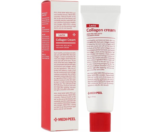 Крем с лактобактериями и коллагеном Medi-Peel Red Lacto Collagen Cream, 50 g, изображение 2