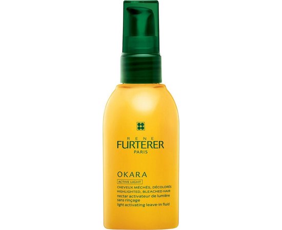 Флюид для сияния светлых и мелированных волосс Rene Furterer Okara Light Activating Leave-In Fluid, 100ml, изображение 2