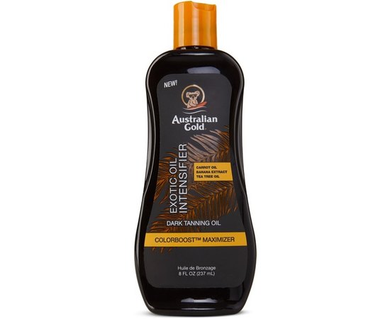 Масло для загара с маслом моркови Australian Gold Exotic Oil Intensifier Dark Tanning Oil, 237 ml
