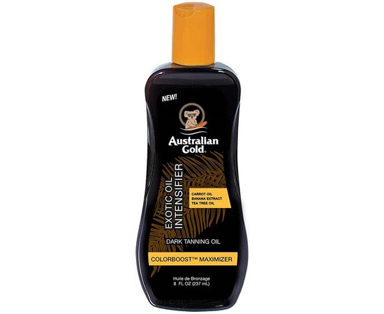 Масло для загара с маслом моркови Australian Gold Exotic Oil Intensifier Dark Tanning Oil, 237 ml, изображение 2