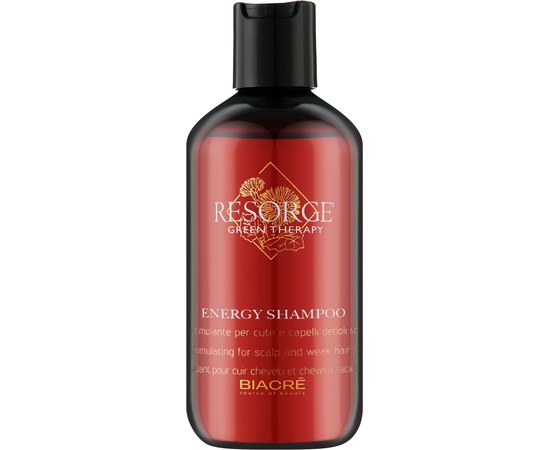 Стимулирующий шампунь Энерджи от выпадения Biacre Resorge Green Therapy Energy Shampoo