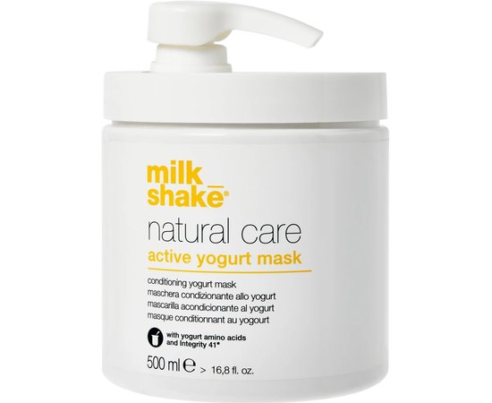 Маска питательная для волос на основе йогурта Milk Shake Natural Care Active Yogurt Mask, изображение 2