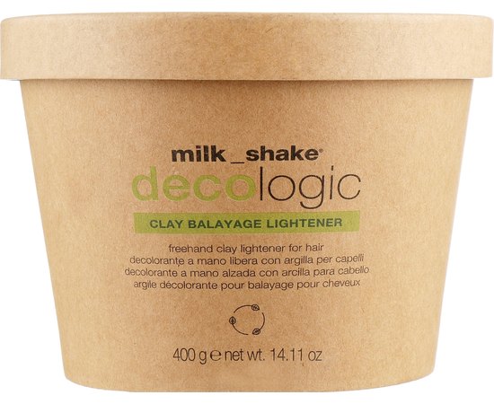 Осветитель глиняный для волос Milk Shake Decologic Clay Balayage Destaining Lightener, 400 g