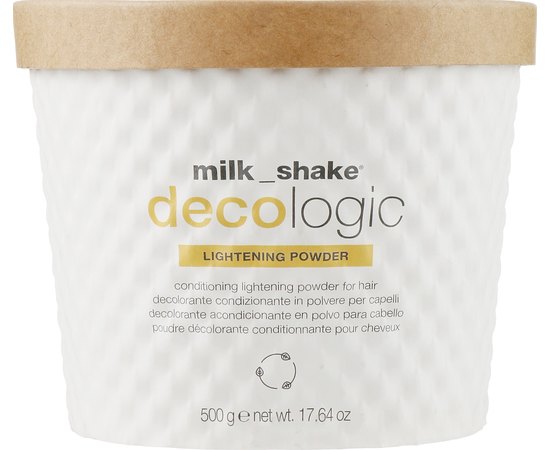 Пудра знебарвлювач для висвітлення біла Milk_Shake Decologic Lightening Powder, 500 g, фото 