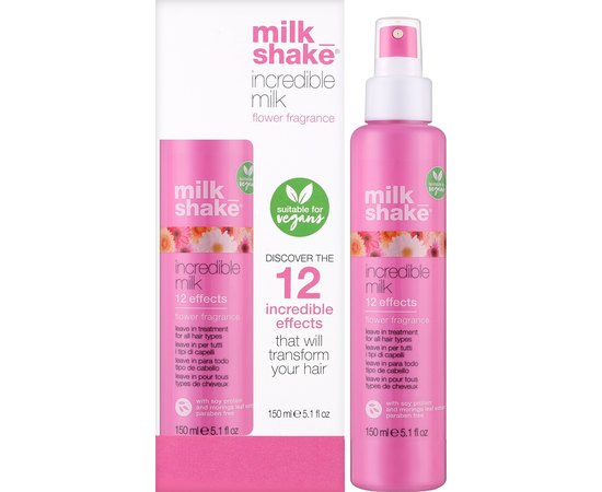 Несмываемое молочко для волос 12 эффектов Milk Shake Incredible Milk Flower, 150 ml, изображение 3