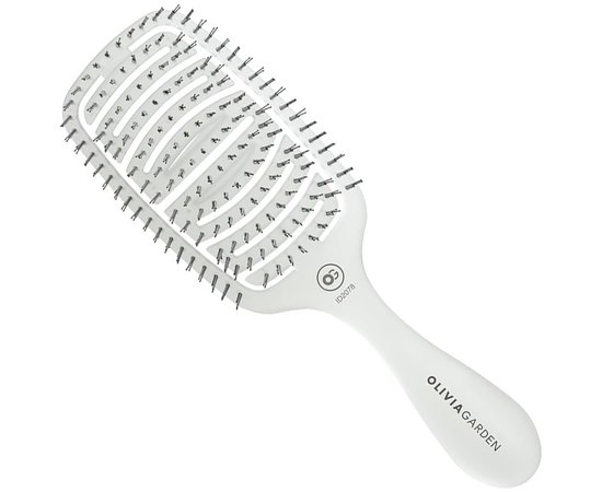 Щітка для волосся Olivia Garden Essential Care Flex Fine Hair Bristles Ice White ID2078, фото 